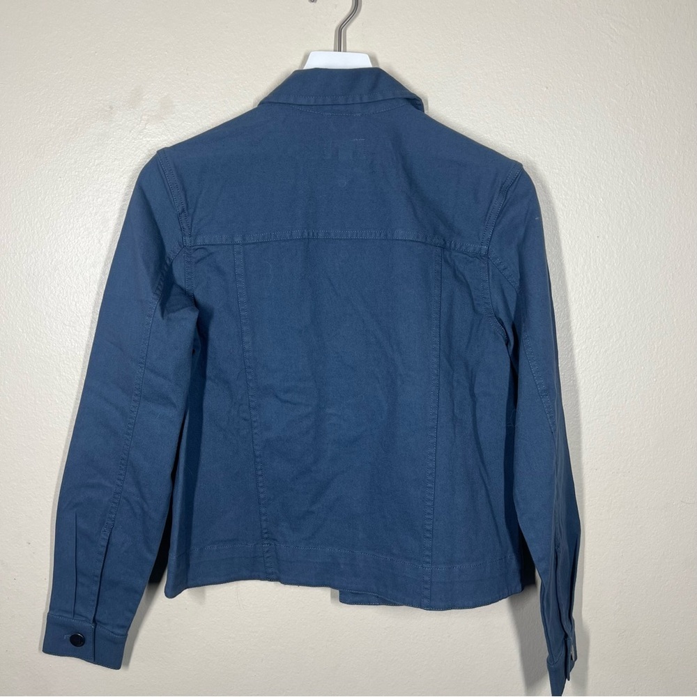 Pact Womens Twill Shadow Blue Organic Cotton Denim Jacket Size XS Casual - Picture 9 of 11